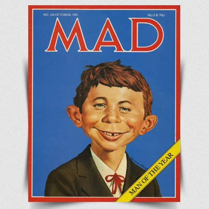 MAD MAGAZINE METAL SIGN WALL PLAQUE Advert poster Vintage art print man cave