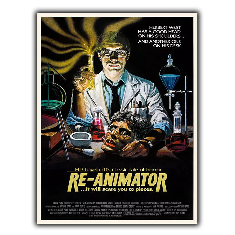 Re-Animator Reanimator SIGN METAL WALL PLAQUE Retro 80s Horror Film poster