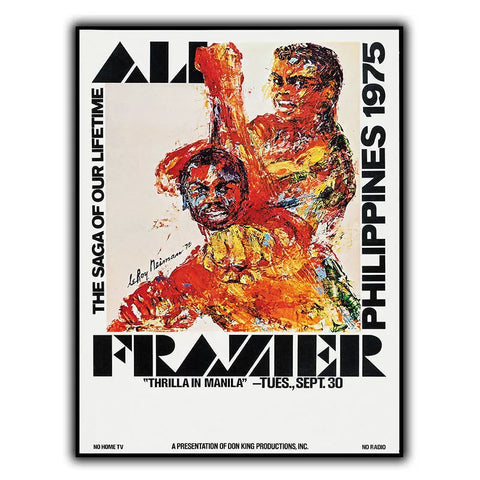 ALI VS FRAZIER Thrilla In Manila Philippines METAL SIGN PLAQUE Advert poster