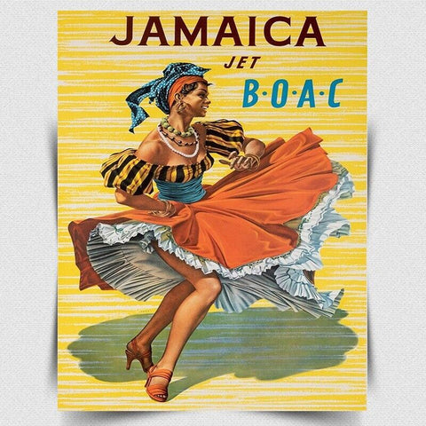 JAMAICA Vintage Retro Travel Advert METAL WALL SIGN PLAQUE poster print