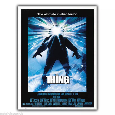 The Thing 1982 Movie Film Advert METAL WALL SIGN PLAQUE poster print picture art