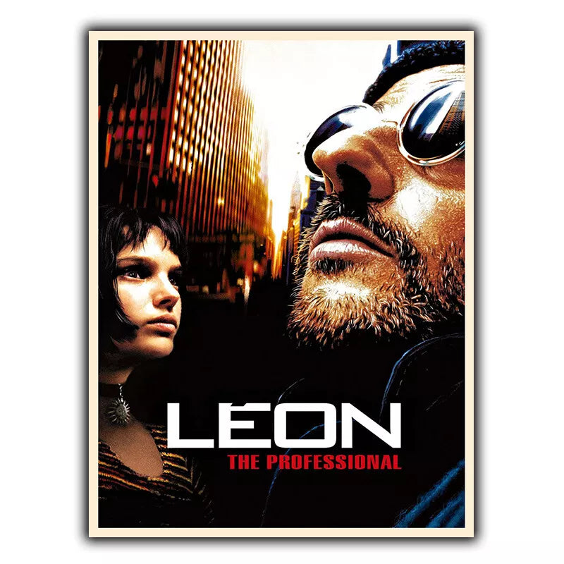 LEON THE PROFESSION SIGN METAL WALL PLAQUE Classic cult Film Movie Cinema poster