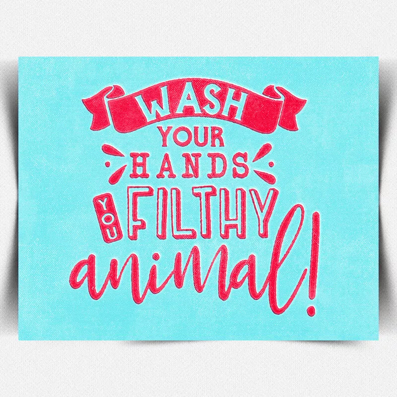 WASH YOUR HANDS YOU FILTHY ANIMAL METAL WALL PLAQUE Sign notice bathroom toilet