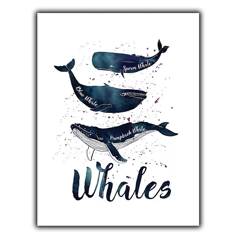 WHALES humpback blue METAL WALL PLAQUE SIGN art nature sea oceans childrens room