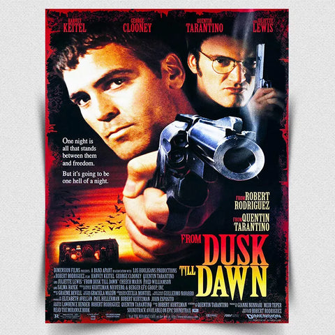 FROM DUSK TILL DAWN SIGN METAL WALL PLAQUE Film Movie Advert poster A3 420x297mm