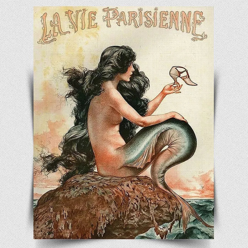 SIGN METAL PLAQUE - La Vie parisienne French Vintage poster print wall art print