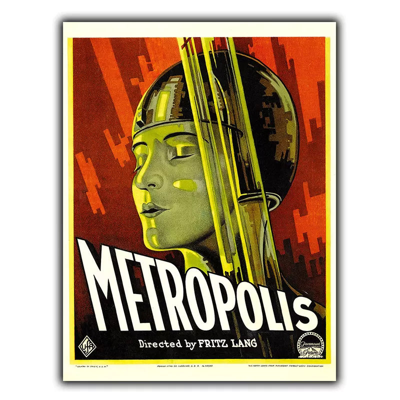 Metropolis (1927) Film METAL SIGN PLAQUE Vintage Retro Advert Poster Print scifi