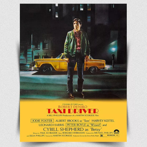 Taxi Driver ROBERT DENIRO SIGN METAL WALL PLAQUE Retro Film Movie Advert poster