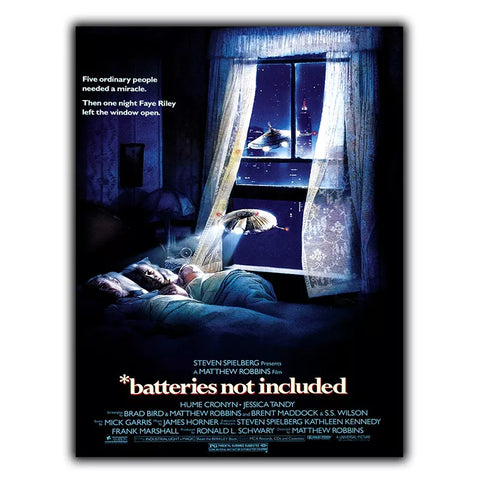 Batteries Not Included Steven Spielberg METAL SIGN WALL PLAQUE Poster Print